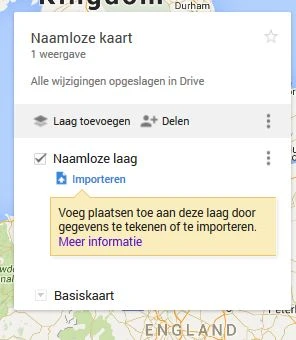 Uitleg routes importeren Google Maps