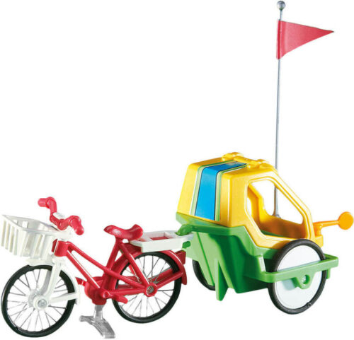 Plamobiel fiets met fietskar (6388)