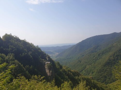 Uitzicht van de Praderadego pass