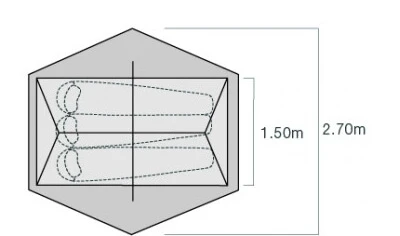 Afmetingen Exped Lyra III