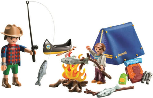 Kanotocht met playmobil