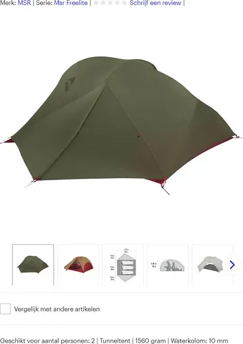 MSR tent op bol.com: Freelite 3 V2 of V3?
