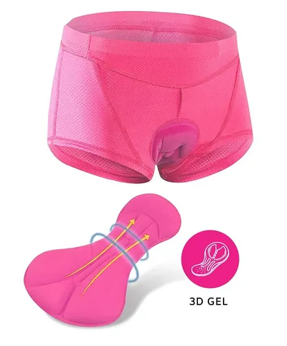 Fietsondergoed Dames Heren met Zeem - Fietsbroek - Wielerbroek - Fietsonderbroek - Wielrenbroek - Fietskleding - Roze - Maat XXL