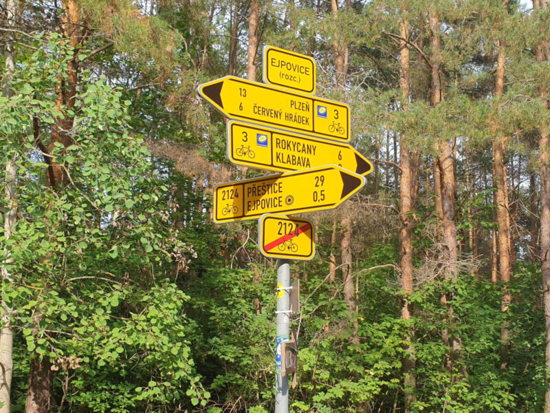 Bewegwijzering Fietsroutes Tsjechië