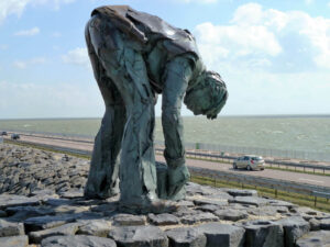 Werk aan de afsluitdijk