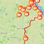 Track en Waypoints Fietsvakantiewinkel