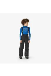 Warme en waterdichte skibroek pnf 900 voor kinderen zwart