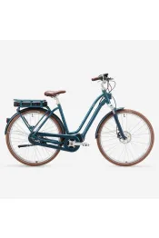 Elektrische stadsfiets elops 920 e connect laag frame blauw