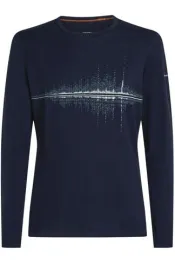 men 200 oasis long sleeve snow wave